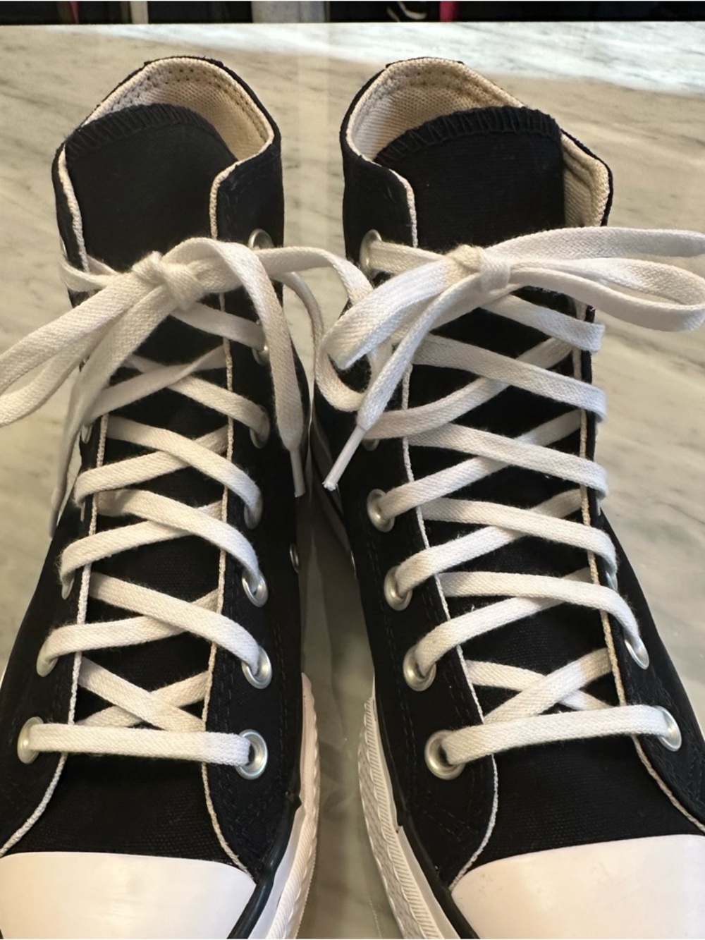 Converse High Top Sneakers in Black and White - Picture 8 of 8